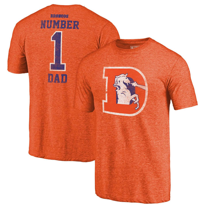 Denver Broncos Orange Greatest Dad Retro Tri-Blend NFL Pro Line by Fanatics Branded T-Shirt,We sell and wholesale Denver Broncos Orange Greatest Dad Retro Tri-Blend NFL Pro Line by Fanatics Branded T-Shirt on line form chian!